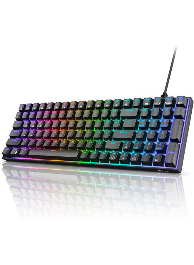 Compare RK100 Tri  Mode Hot Swapable RGB Mechanical Gaming Keyboard Blue Switch at KSA Price