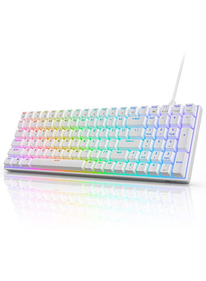 Compare RK100 Tri  Mode Hot Swapable RGB Mechanical Gaming Keyboard Brown Switch at KSA Price