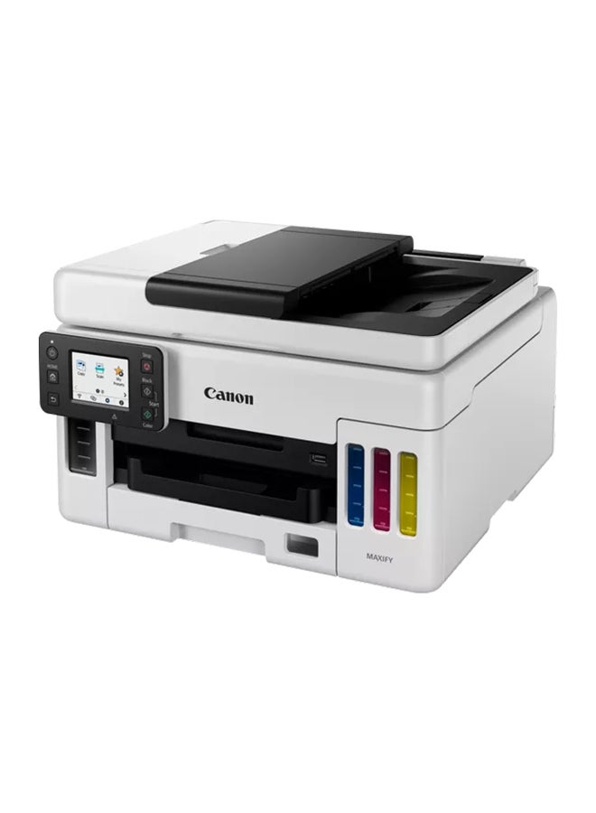 Compare GX6040 Wireless Colour 3in1 Refillable MegaTank Inkjet Printer, White, A4, print, copy, scan with 350sheet paper capacity, highyields of ink of up to 6,000 black pages or 14,000 color pages, diverse media support White at KSA Price