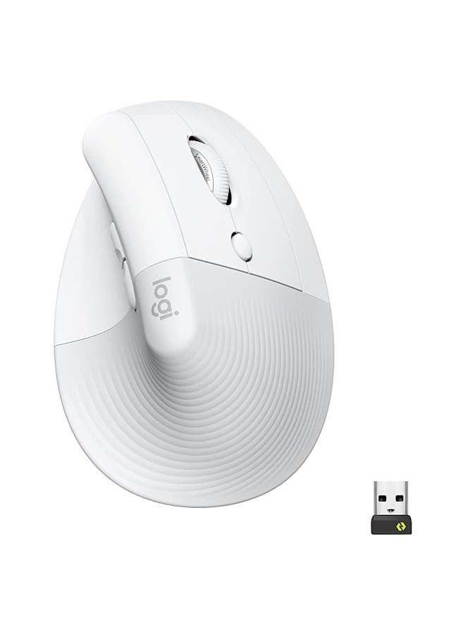 Compare Lift Vertical Ergonomic Mouse, Wireless, Bluetooth Or Logi Bolt USB Receiver, Quiet clicks, 4 Buttons, Compatible With WindowsmacOSiPadOS, Laptop, PC Off White at KSA Price