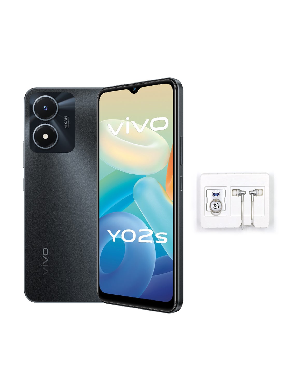 Compare Y02s Dual SIM Fluorite Black 3GB RAM 32GB With Earphone And Ring Holder 4G LTE at KSA Price