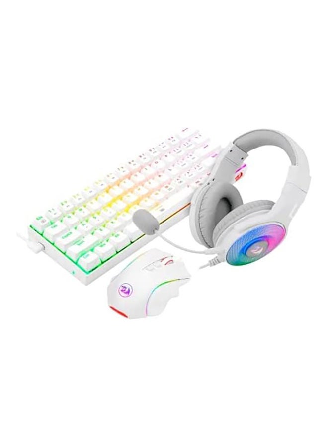 Compare Kit Gamer 3in1 Keyboard K630 Dragonborn + Mouse M607 Griffin + Headset H350 Pandora Gaming combo  White at KSA Price