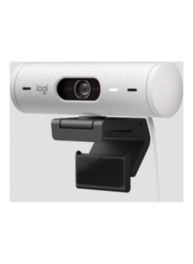 Compare Brio 500 Full HD Webcam with Auto Light Correction, AutoFraming, Show Mode, Dual Noise Reduction Mics, Webcam Privacy Cover, Works with Microsoft Teams, Google Meet Off White at KSA Price