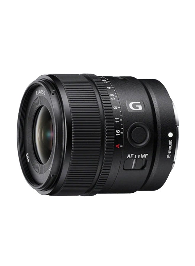 Compare E 15 mm F1.4 G APS C Wide Angle Prime Lens SEL15F14G, Black, One size at KSA Price