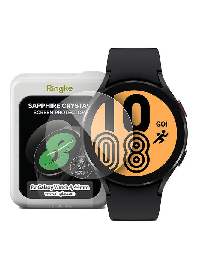 Compare Glass Compatible with Galaxy Watch 54 44mm Screen Protector, Sapphire Crystal Tempered Glass 9H Hardness Anti Scratch Full Cover Protective Film Clear at KSA Price