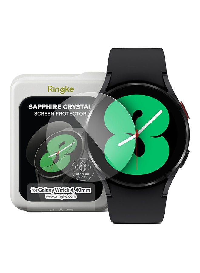 Compare Galaxy Watch 5 Or 4 40mm Screen Protector Sapphire Crystal Tempered Glass 9H Hardness Anti Scratch Full Cover Clear at KSA Price