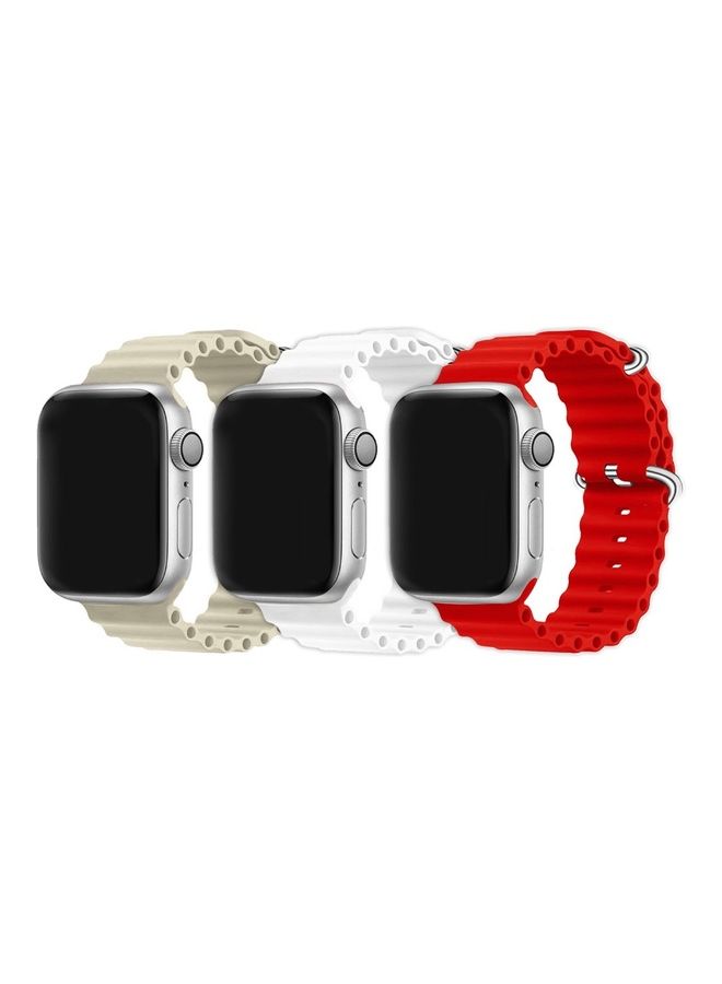 3Pack for Apple Watch Ocean Band 49mm 45mm 44mm…