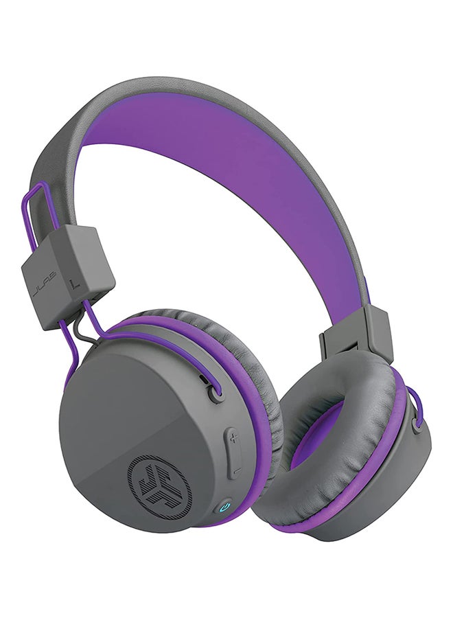 Compare Audio JBuddies Studio Bluetooth OverEar Kids Headphones | 13 Hour Battery Life | Studio Volume Safe | Volume Limiter | Folding | Adjustable | Noise Isolation | with Mic | GraphitePurple at KSA Price