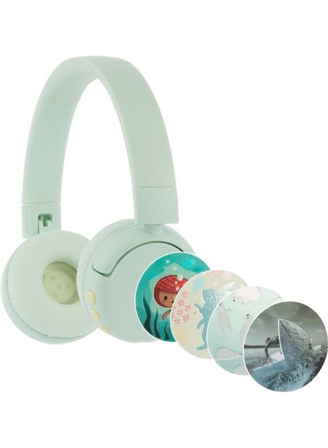 Compare POP Fun Bluetooth Wireless Headset Ocean Green at KSA Price