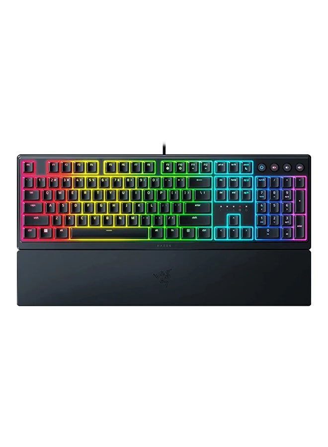 Compare Razer Ornata V3 Gaming Keyboard: LowProfile Keys, MechaMembrane Switches, UVCoated Keycaps, Backlit Media Keys, 10Zone RGB Lighting, SpillResistant, Magnetic Wrist Wrest  Classic Black at KSA Price