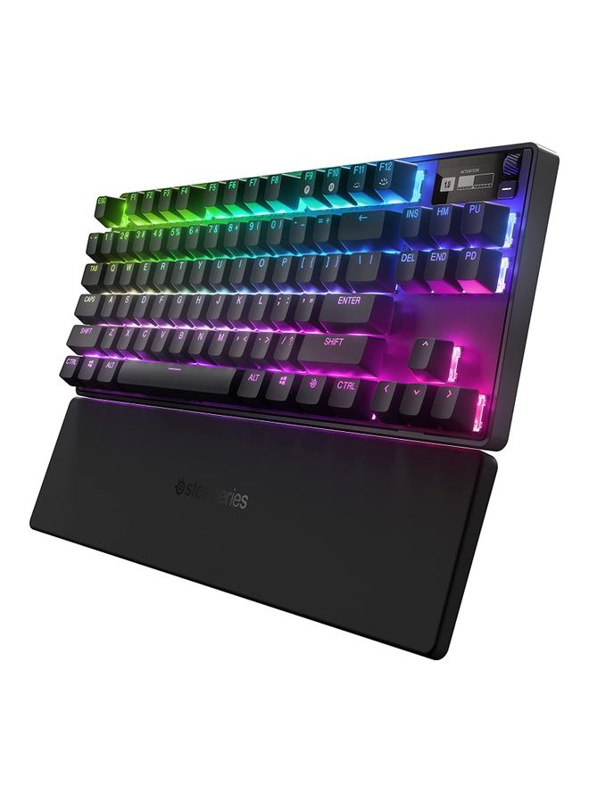 Compare SteelSeries Apex Pro TKL Wireless Mechanical Keyboard 2023, OmniPoint Switches, Adjustable Actuation, With RGB Backlighting, OLED Smart Display, Full Key, USB Type C, English Layout, Black | 64865 at KSA Price