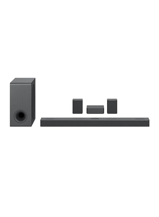 Compare 5.1.3 Channel Sound Bar With 4Ch Rear Speakers Center UpFiring Dolby Atmos Dts X Works With Airplay 2 Spotify Hifi Alexa HighRes Audio Imax Enhanced Synergy Tv Meridian S80QR Black at KSA Price