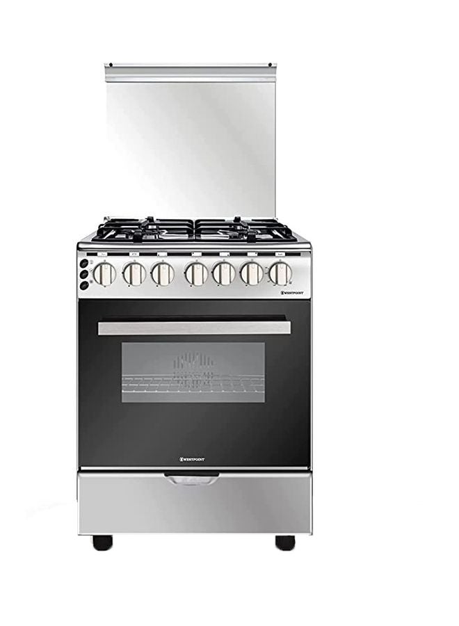 Compare 60X60 Gas Cooker Auto Ignition Min ?WCE6640HDFS Silver at KSA Price