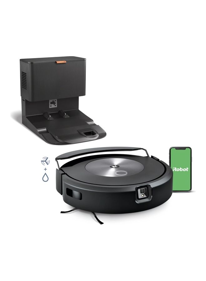 Compare Roomba Combo j7+ SelfEmptying Robot Vacuum & Mop  Automatically vacuums and mops without needing to avoid carpets, Identifies & Avoids Obstacles, Smart Mapping, Alexa, Ideal for Pets 523 ml 30 W c755840 Black at KSA Price