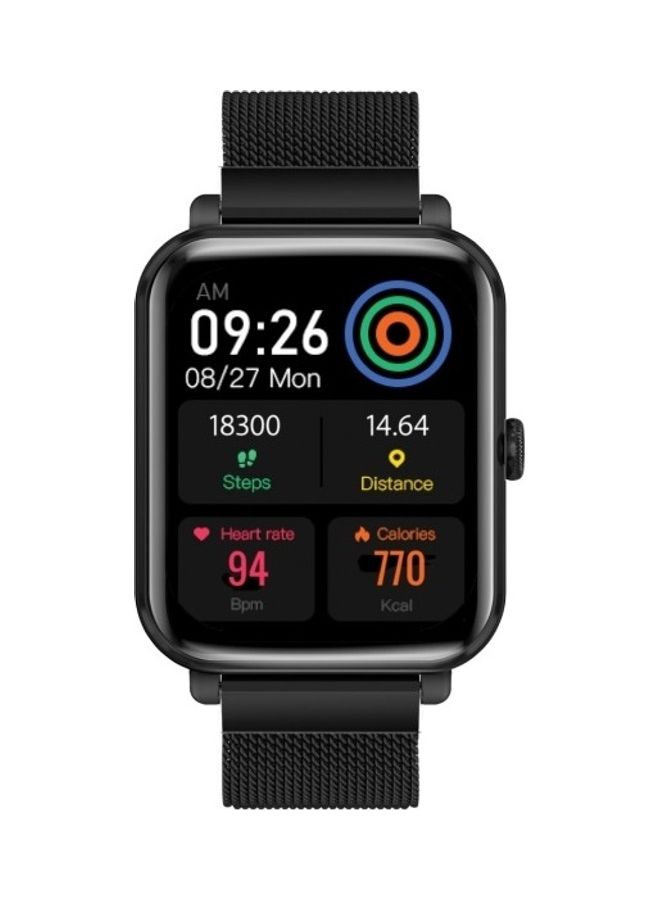 Compare Bluetooth 5.3 Health And Fitness Tracker With Media Storage, 1.78 Amoled Display, 20 Day Battery Life, 37 Sports Modes And Ip68 Water Resistance For Iphone 17, Galaxy S25, ProwatchM18 BLACK at KSA Price