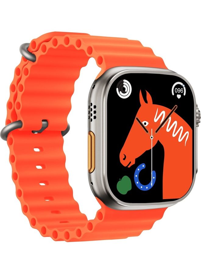 Compare Ultra Smart Watch Orange at KSA Price