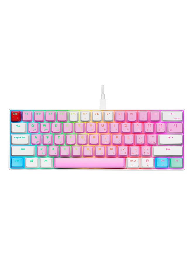 Compare GamerTek GK60 Mini Keyboard Pro Cotton Candy at KSA Price