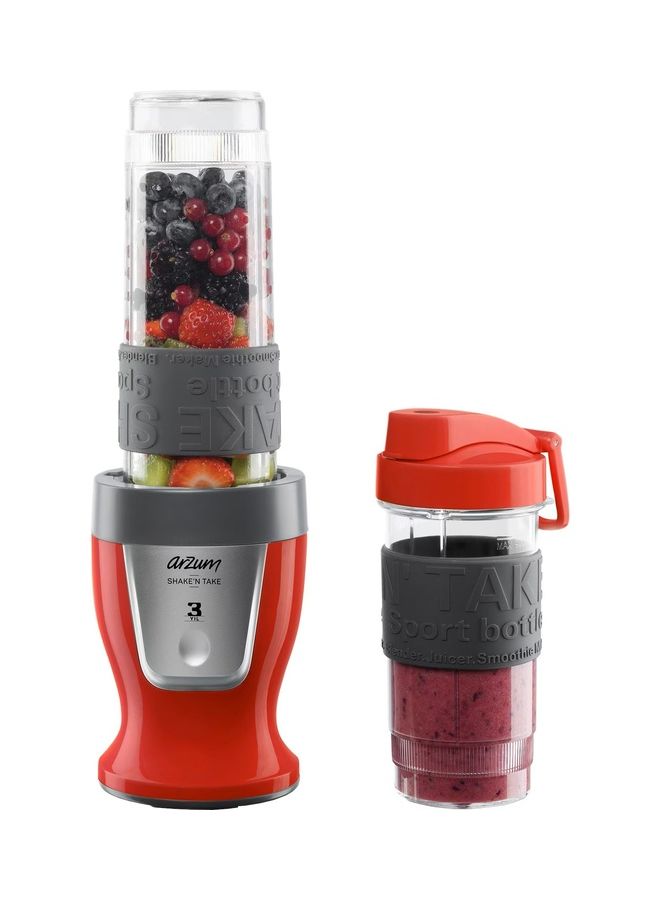 Compare Shaken Take Compact Persnal  Blender And Smoothie Maker High Build Quality 400 ml 300 W AR1032b Red at KSA Price
