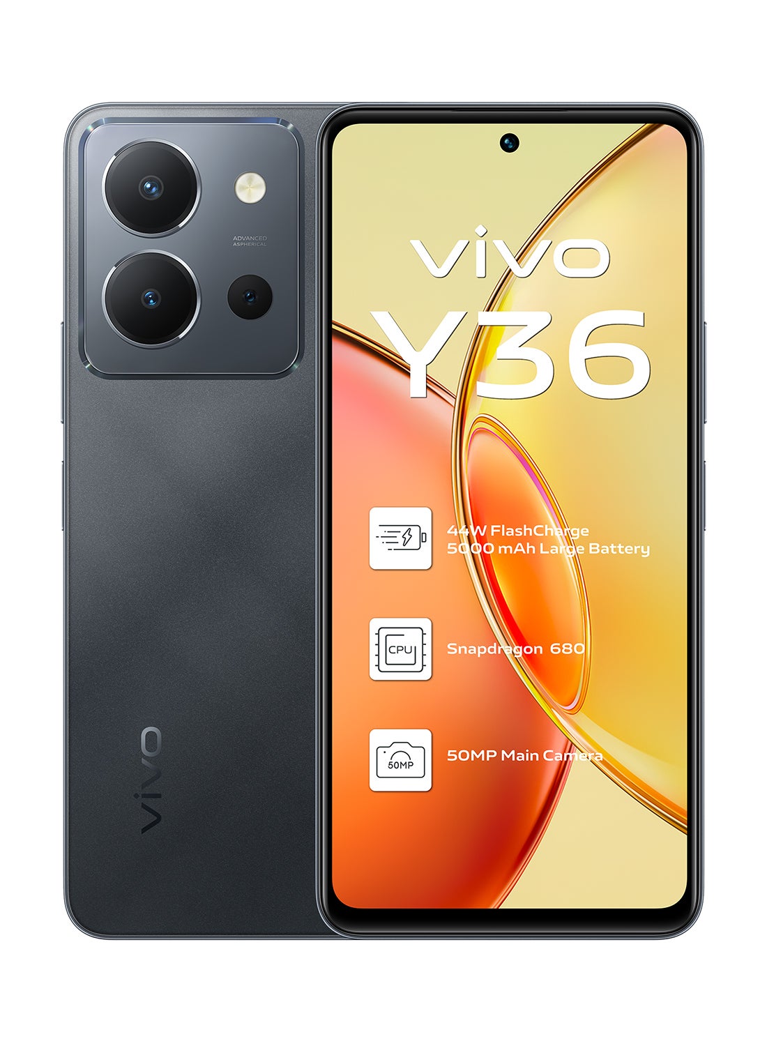 Compare Y36 Dual Sim Meteor Black 8GB RAM 128GB 4G Middle East Version at KSA Price
