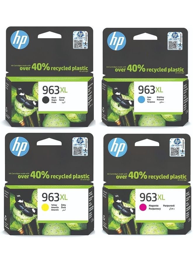 Compare 963XL 4pack High Yield Original Ink Cartridges Black,Cyan,Magenta,Yellow at KSA Price