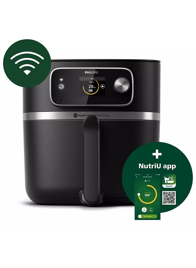 Compare 7000 Series Airfryer Combi XXL Connected 8.3 L 2200 W HD988090 Black at KSA Price