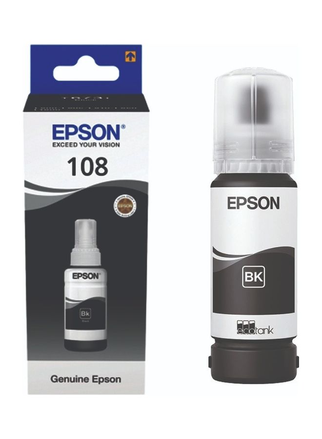 Compare 108 EcoTank Black Ink Bottle 70ml Black at KSA Price