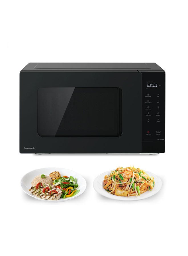 Compact Solo Microwave Oven, Push Open, Auto-Defrost,…