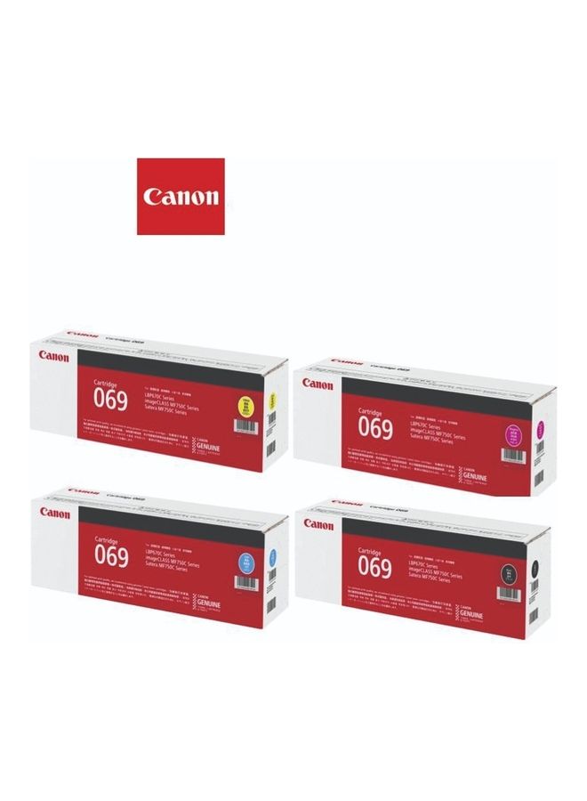 Compare Original CRG069 Cartridge Set For LBP674Cdw MF753Cdw MF751Cdw Printer Toner Multicolour at KSA Price