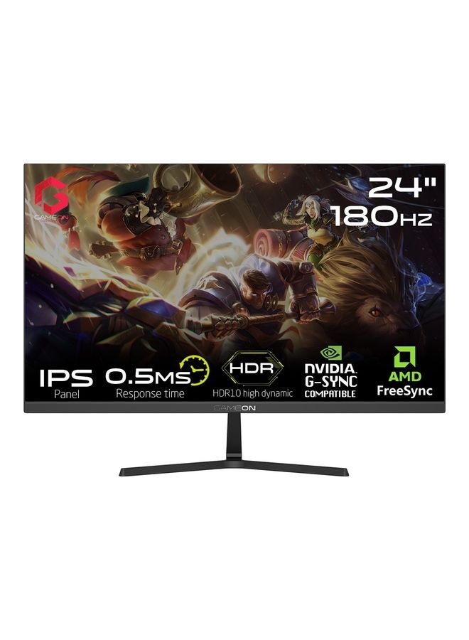 Compare GOPS24180IPS 24inch FHD, 180Hz, 0.5 ms , HDMI 2.0 Gaming Monitor Adaptive Sync and GSync Compatible Fast IPS BLACK at KSA Price