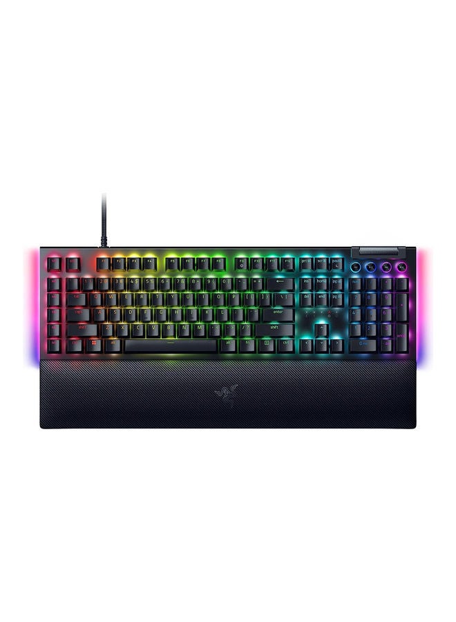 Compare BlackWidow V4 Mechanical Gaming Keyboard, Razer Yellow Switches, Wired Connectivity, MultiFunction Roller, 6 Macro Keys, Doubleshot ABD Keys, English Layout, Black | RZ0304691800R3M1 at KSA Price