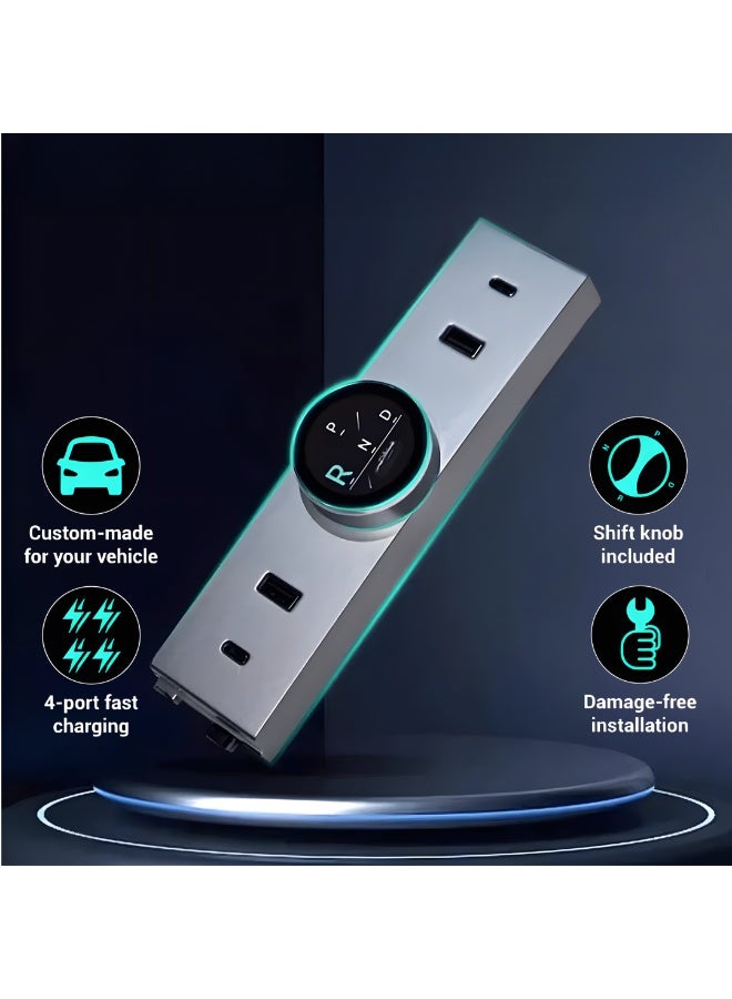 Compare Gear Shift Button & Hub Station for Tesla Model 3  Model Y – MultiFunctional Control & Charging Hub Upgrade at KSA Price