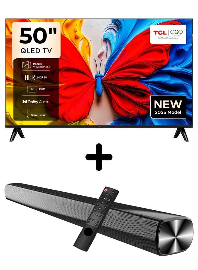 Bundle Of 50-inch S5K QLED Google TV (HDR10,…