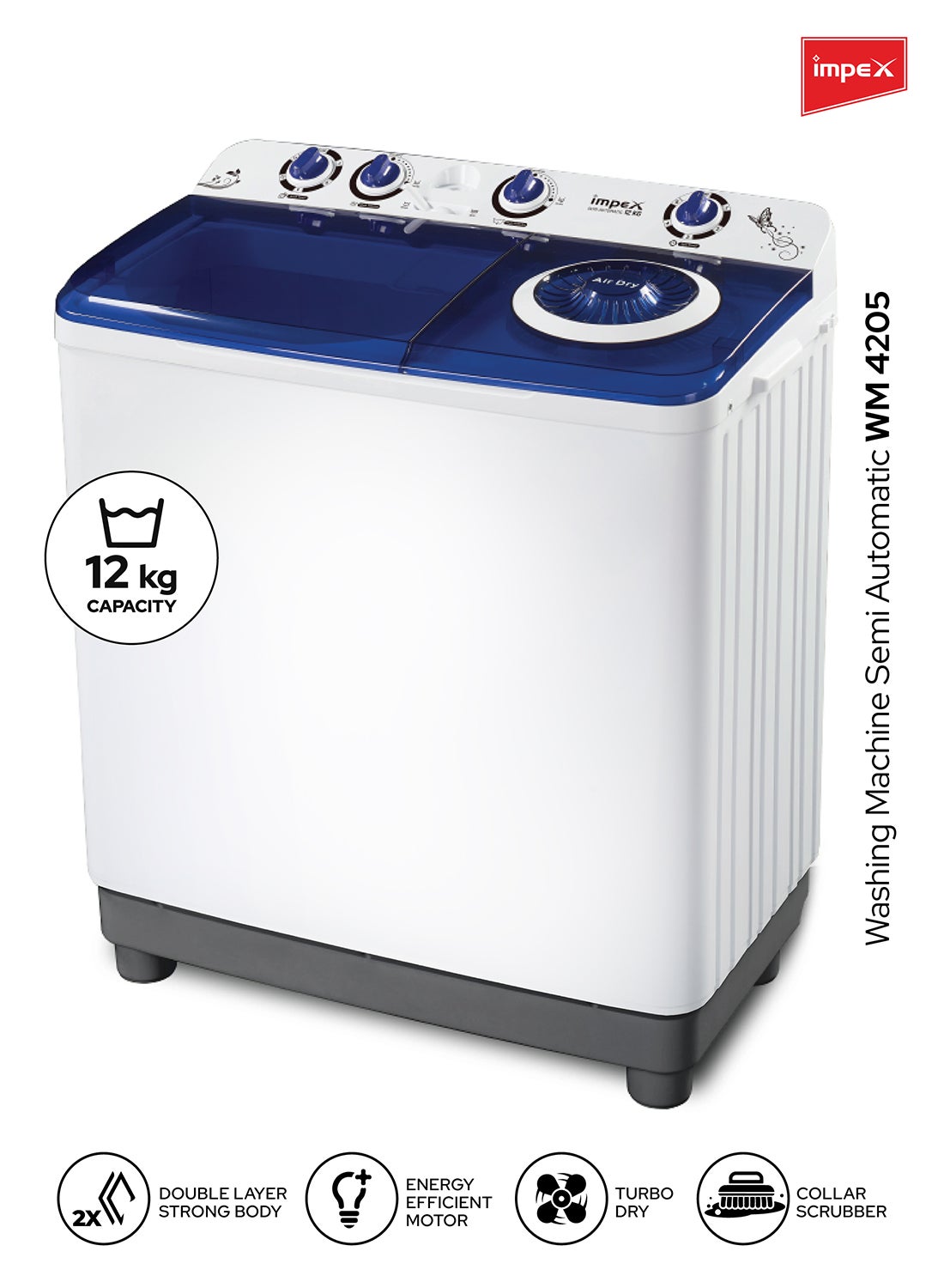 12 kg Capacity TWIN TRRB Washing Machine -…