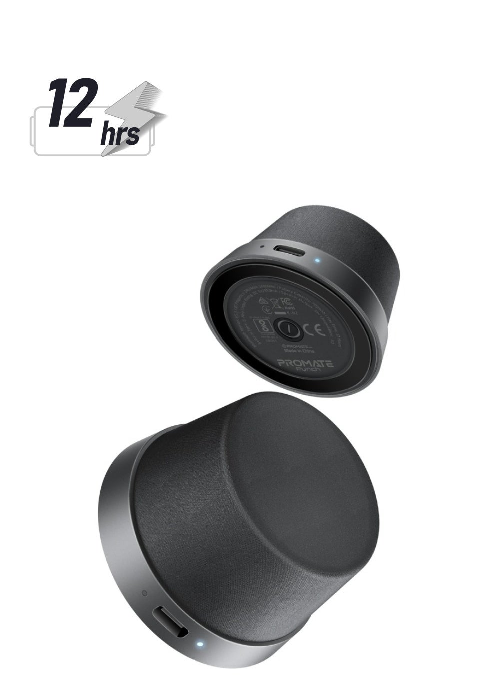 Compare Bluetooth Magnetic Base Speaker, 3W True Wireless Portable Speaker With Hd Sound, 40Mm Dynamic Drivers, LongLasting 12H Playtime, And Bluetooth V5.3 For iPhone 17, Galaxy S25, Punch  Black at KSA Price