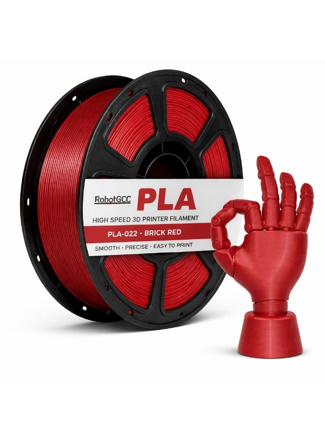 Compare RobotGCC PLA Brick Red 3D Printer Filament 1.75mm 1KG, Smooth Extrusion, Low Warping, Strong Layer Adhesion, EasytoPrint Material for FDM 3D Printers, Models and Prototypes at KSA Price