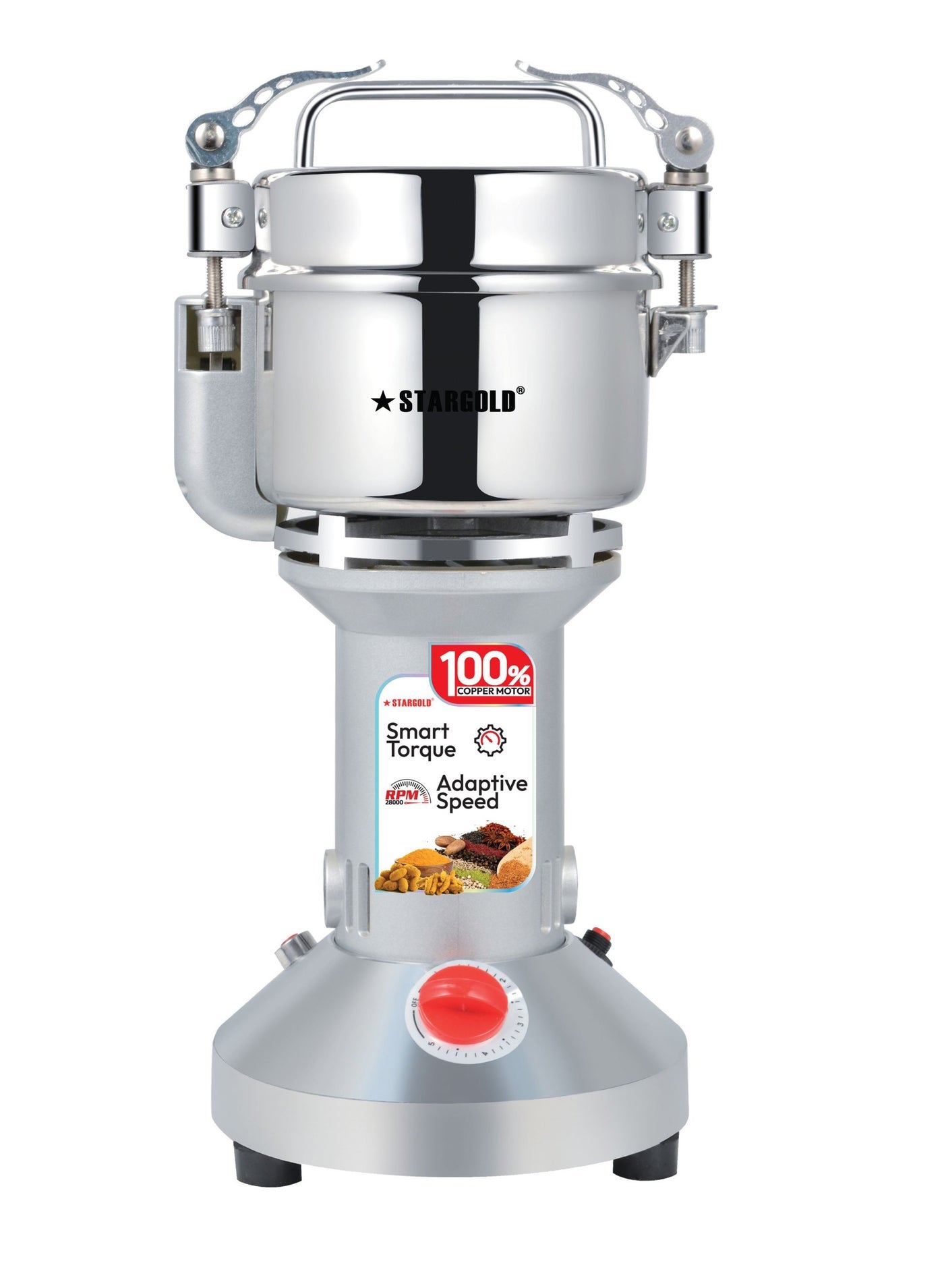 Compare STARGOLD 1500W HighSpeed Electric Grinder  HeavyDuty Dry Food Mixer & Coffee Mill  350g Large Capacity, 430 Stainless Steel, 6Blade Pro System  SG73HG at KSA Price