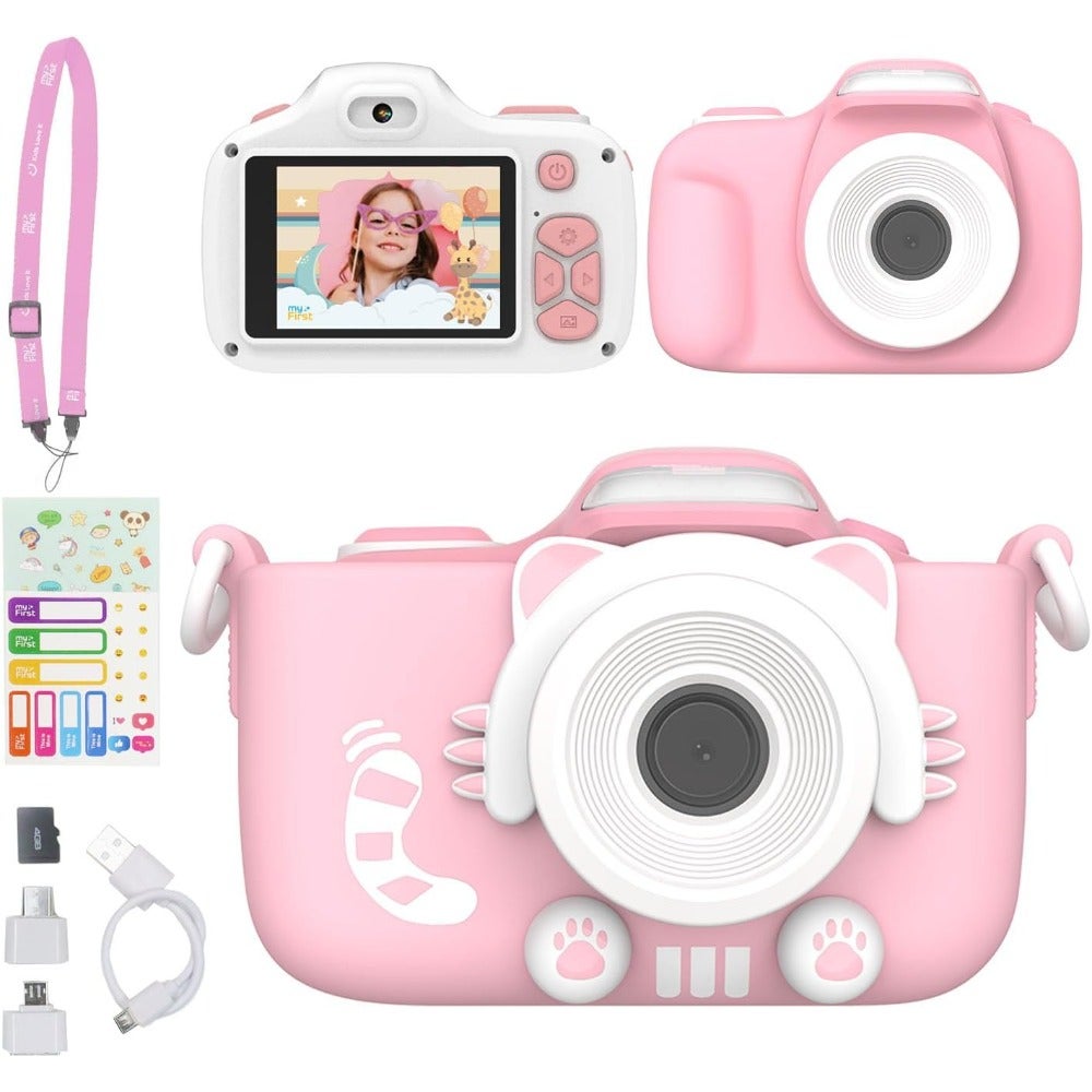 Compare AA Digital Camera 16MP Photo 1080p Video Resolution Camera 3 with Selfie and Macro Lens Memory Card Storage up to 32GB, Includes Shockproof Case for Age 415AA at KSA Price