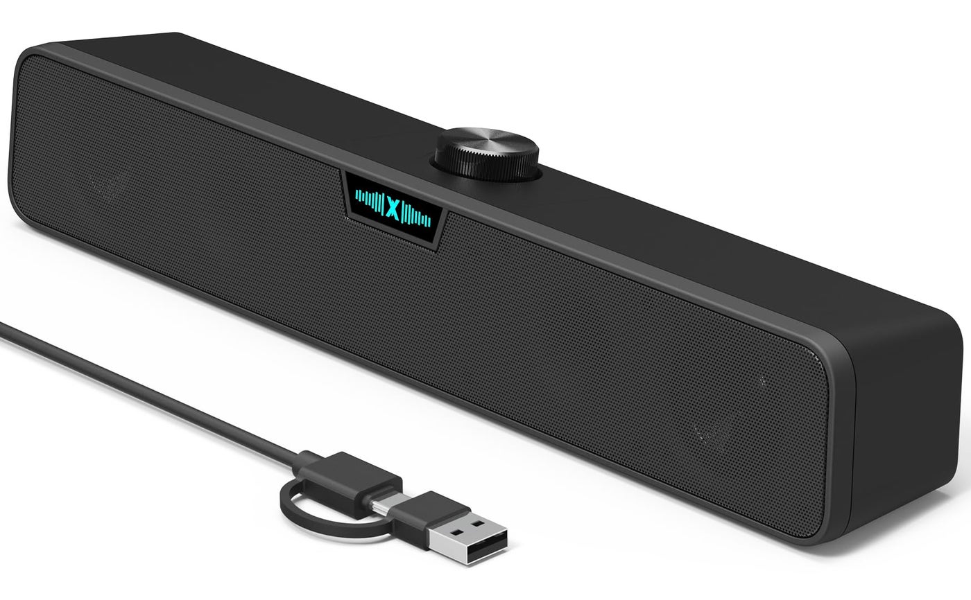Computer Speakers Soundbar for Desktop PC Mac,…