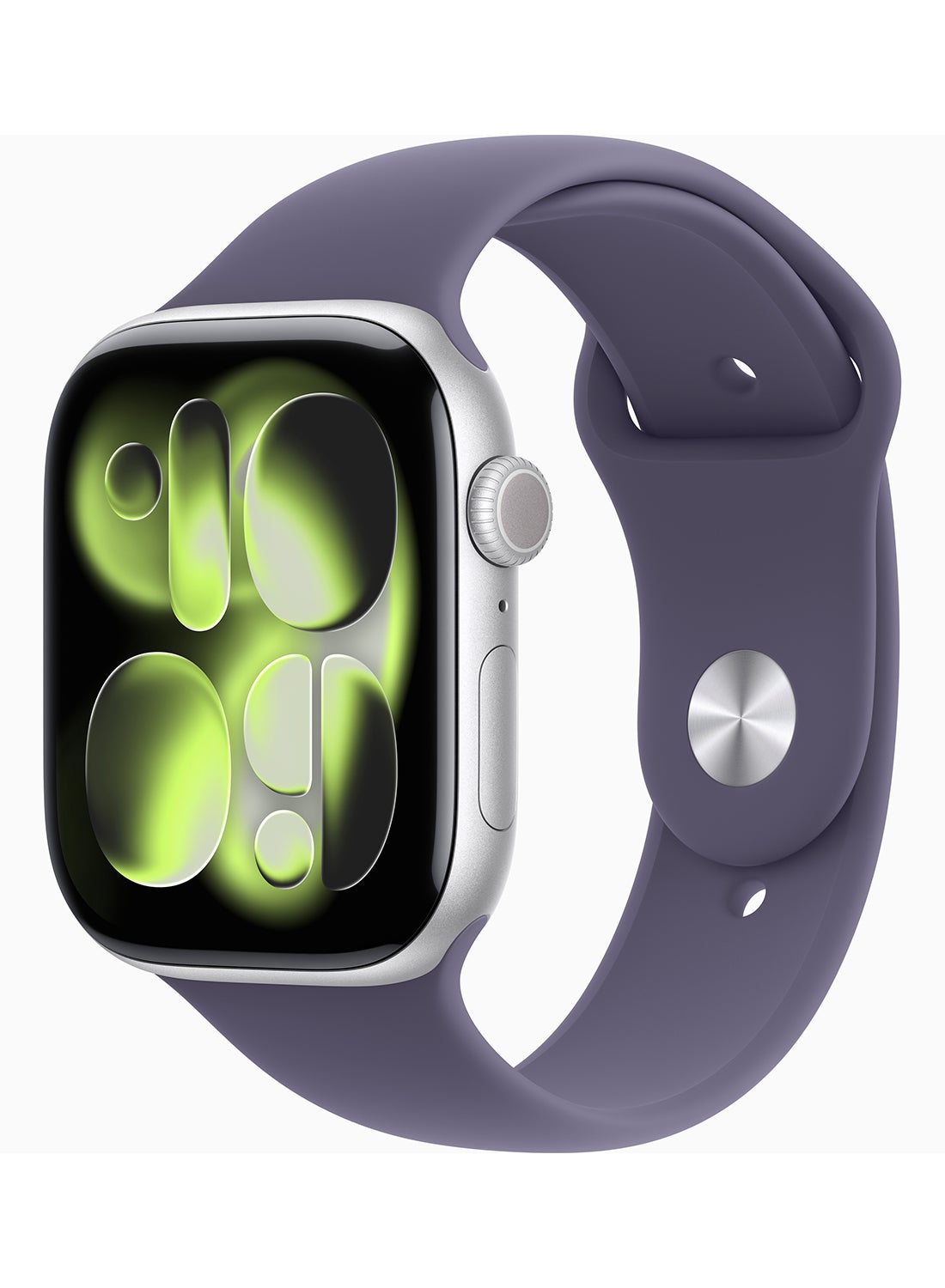 Compare Watch Series 11 GPS 46mm Middle East Version Silver Aluminium Case With Purple Fog Sport Band  SM at KSA Price
