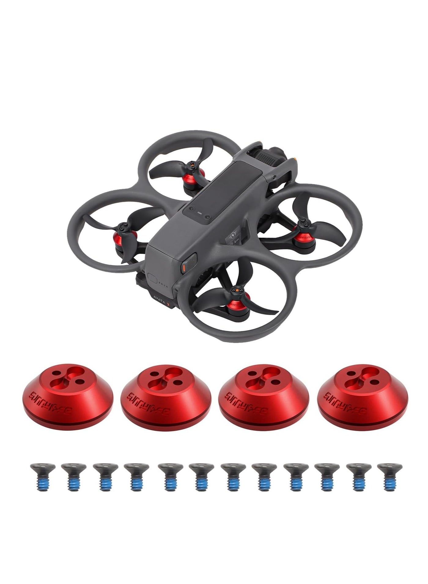 Compare 4Pcs Motor Cover for DJI Avata 2, Aluminum Alloy Motor Covers, Motor Protect Guard, Dustproof Waterproof Protective Motor Cover Cap, Drone Motor Cover, for DJI Avata 2 Drone Accessories Red at KSA Price