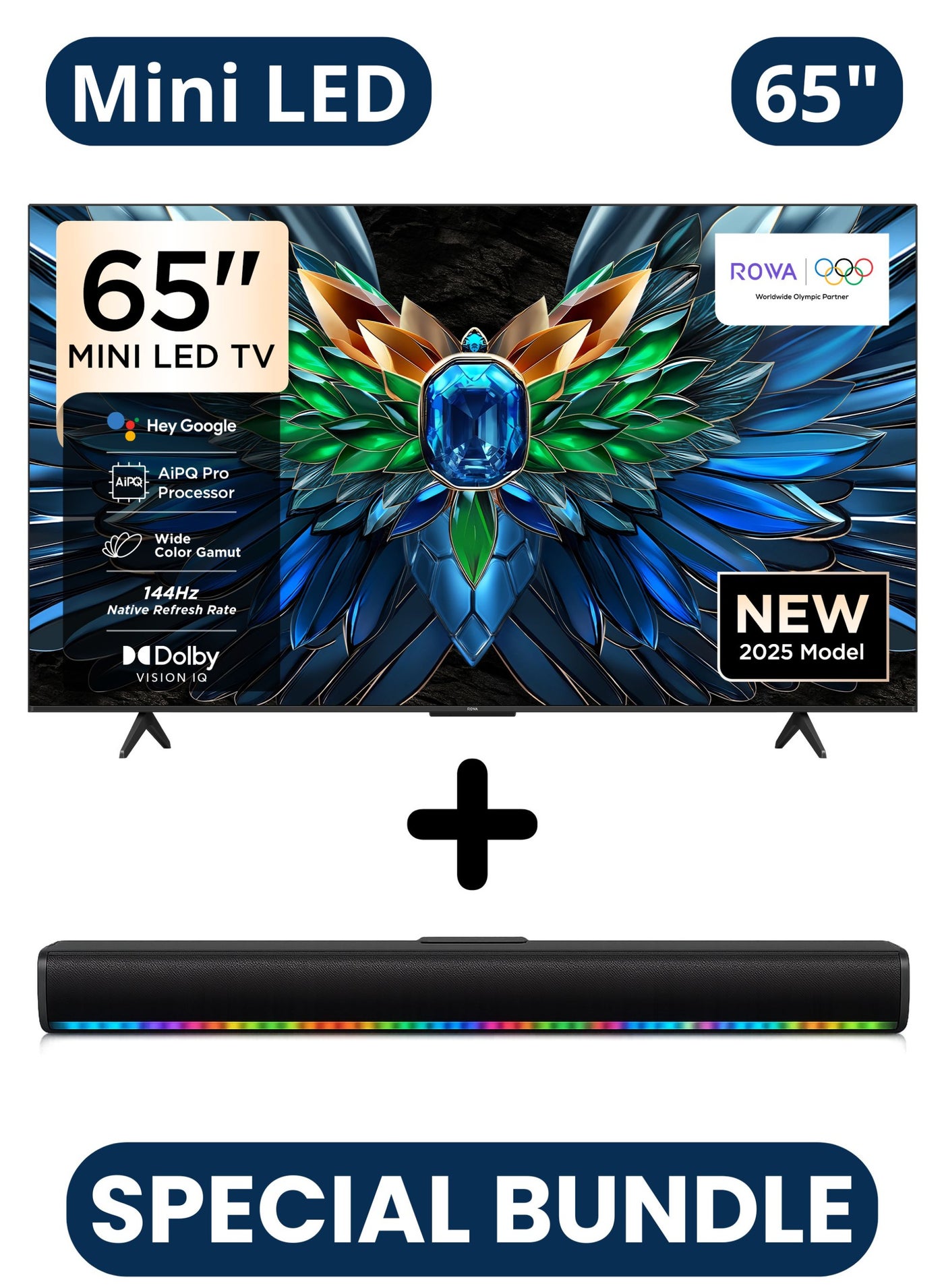 ROWA 65 Inch R85 4K Mini LED TV +…