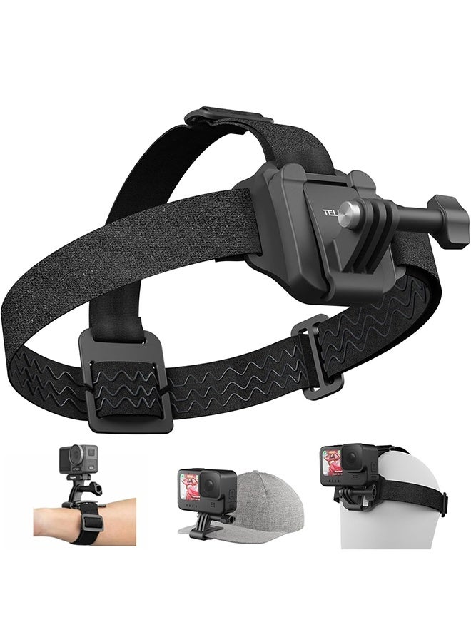 Head Strap Cap Clip Mount, 2-in-1 Cellphone POV…