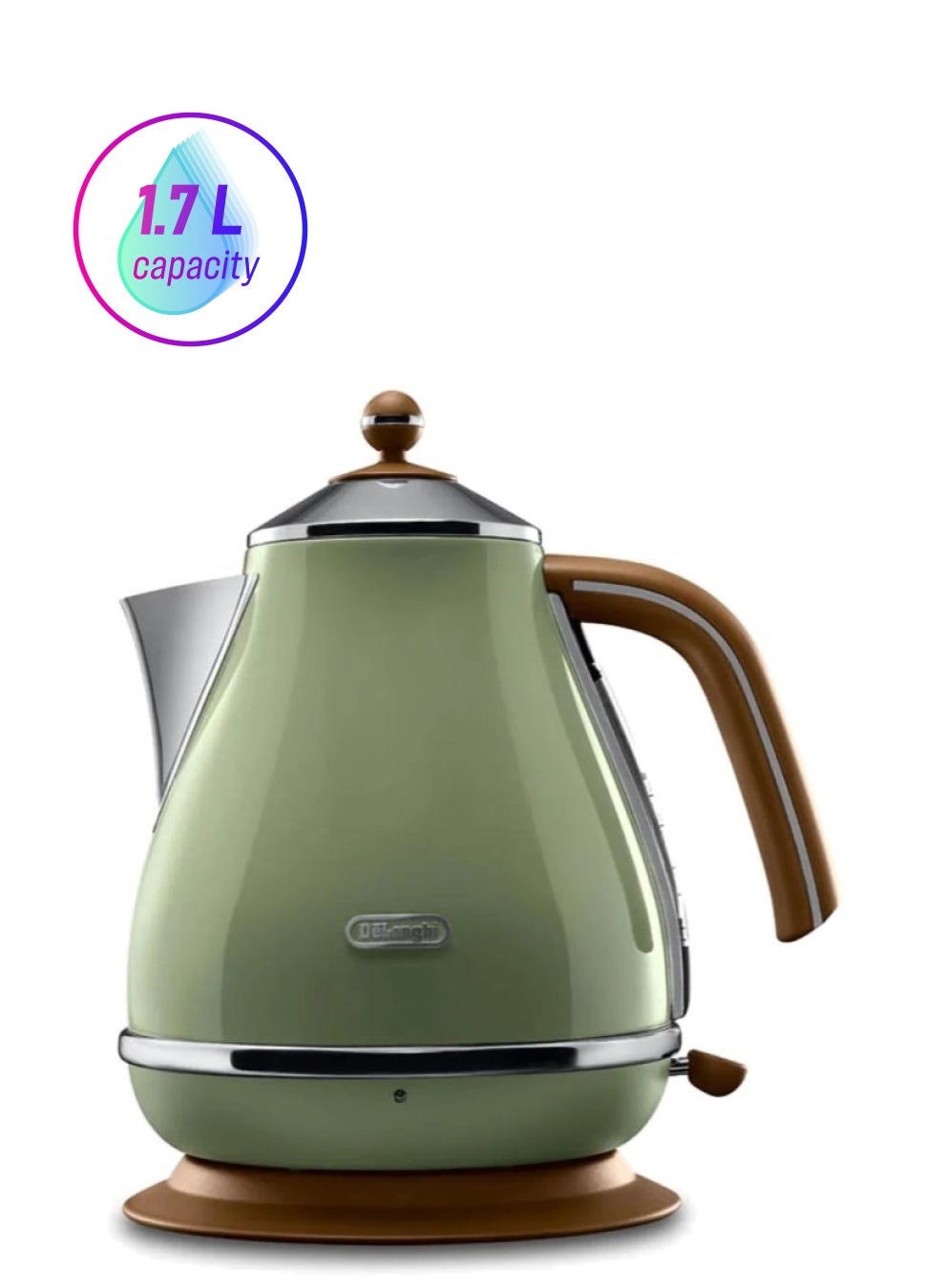 Compare Icona Vintage Electric Kettle 1.7 L 2000 W KBOV2001.GR Olive at KSA Price