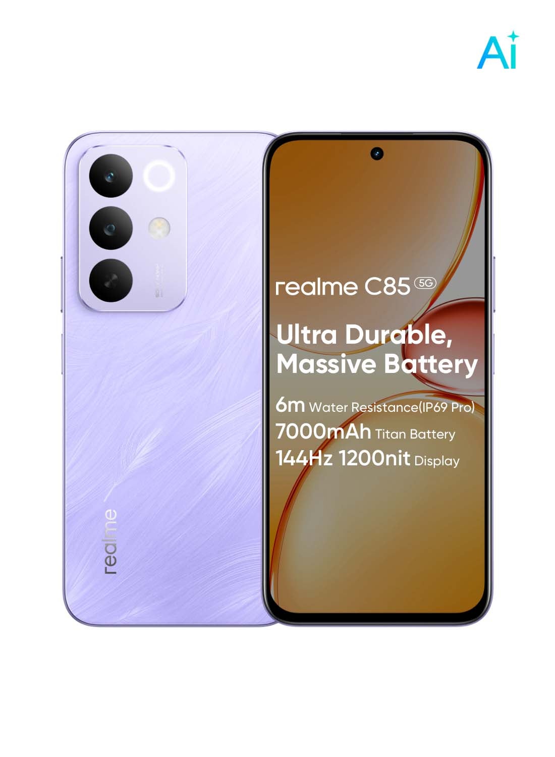 Compare C85 5G Dual SIM 5G Parrot Purple 8GB RAM 256GB  International Version at KSA Price