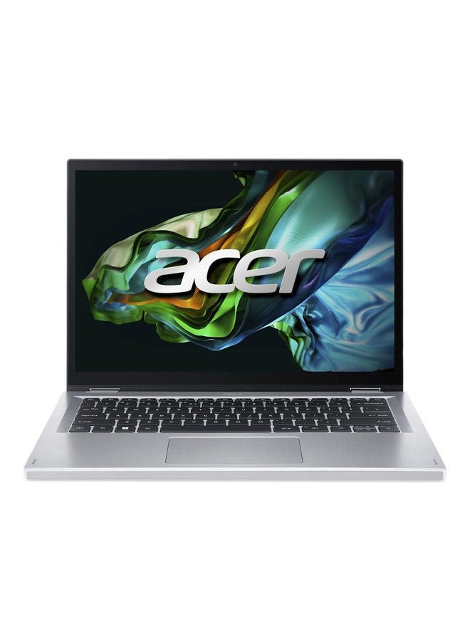 Compare Aspire 3 Spin 14 Convertible Notebook With 13Th Gen Intel Core I3N305 8 Cores Upto 3.80Ghz 4Gb Lpddr5 Ram 256Gb Ssd Storage Intel Uhd Graphics 14 Inch Wuxga Ips Touchscreen Windows 11 Wifi 6 EnglishArabic Pure Silver at KSA Price
