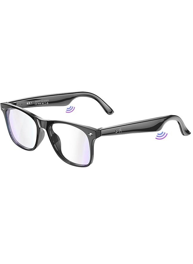Compare Smart Glasses with AI, Polarized Sunglasses with Bluetooth Speaker, Athletic, Outdoor, Sports UV Protection and Voice Control, Smart AI translation Glasses and Headphones, Translation in 144 languages, AI Chat, Music, Assistant via Bluetooth 5.4  Black at KSA Price