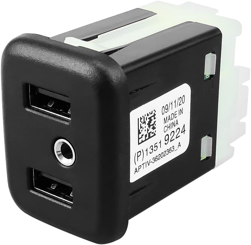Compare AUGREX 13519224 Dual USB Port Interface AUX Jack for Buick Cadillac Chevrolet GMC at KSA Price