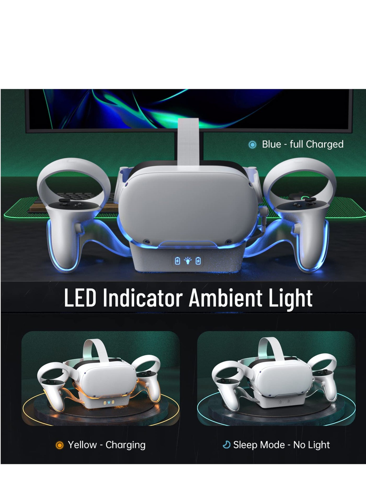 VR Charging Dock for Oculus Quest 2 with…