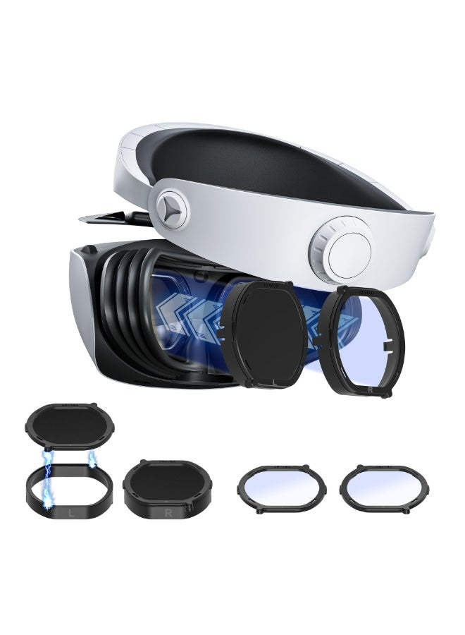 Compare Lens Protector Cover Kit for PSVR2, Protector Accessories Compatible with Playstation VR2, Glasses Spacer AntiScratch Ring with Blue Light Blocking Glasses for PS VR2, AntiScratch & Easy to at KSA Price