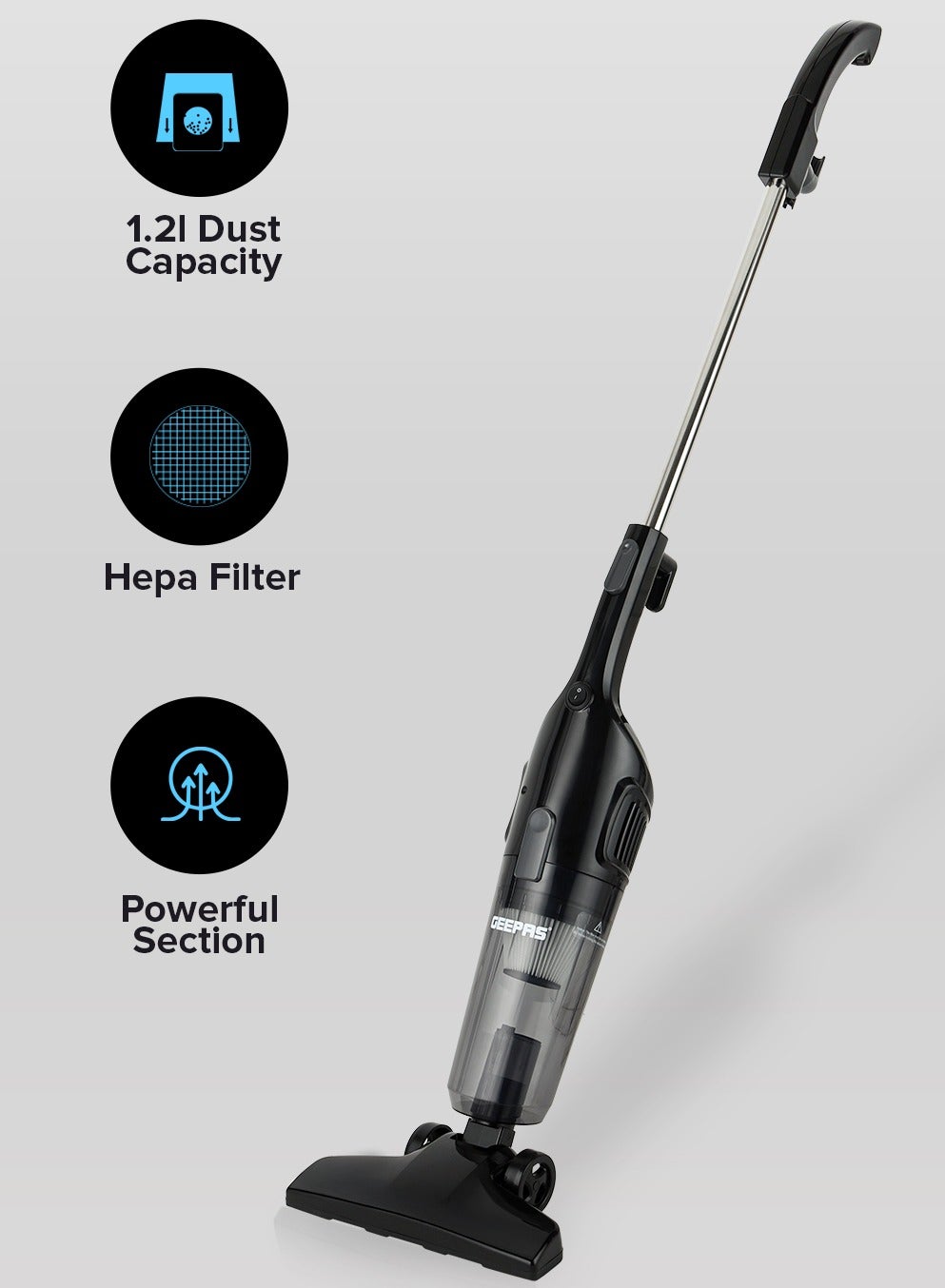 Stick And Handheld Vacuum Cleaner, HEPA Filter,…